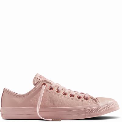 Converse Chuck Taylor All Star Leather Low Tops Womens - Pink/Pink/Pink Shoes (432XOTZA)